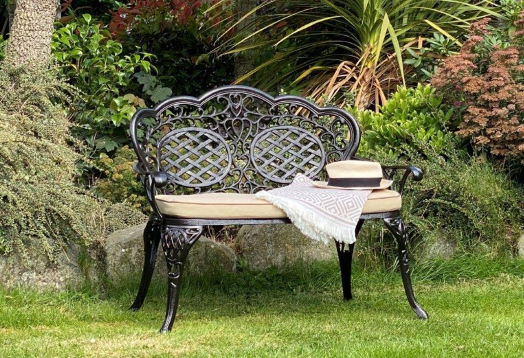 Ballygowan Garden Love Seat in Hammered Bronze - Ballycastle Climbing ...